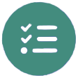 Icon with checks